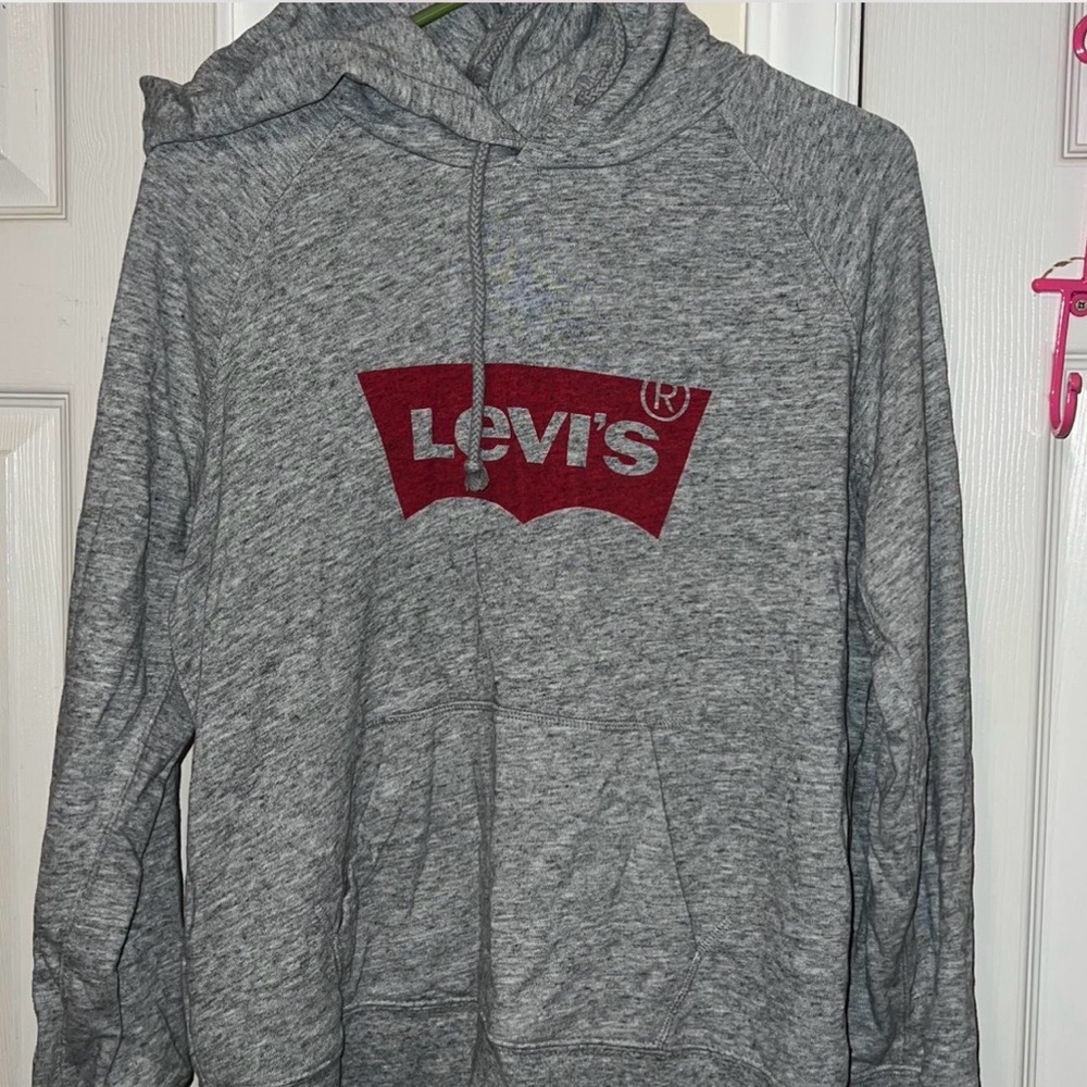 Levi's Heather Gray Hoodie Sweater